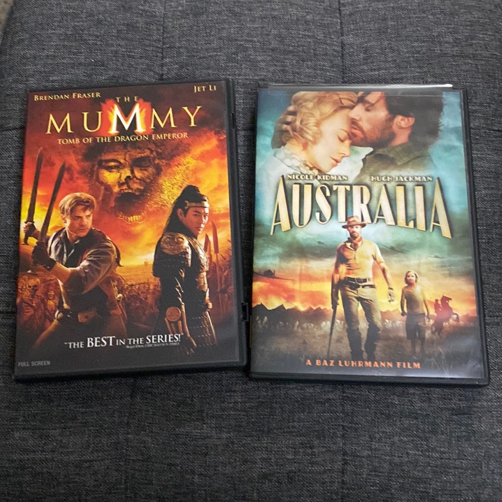 2 dvds- The Mummy & Australia